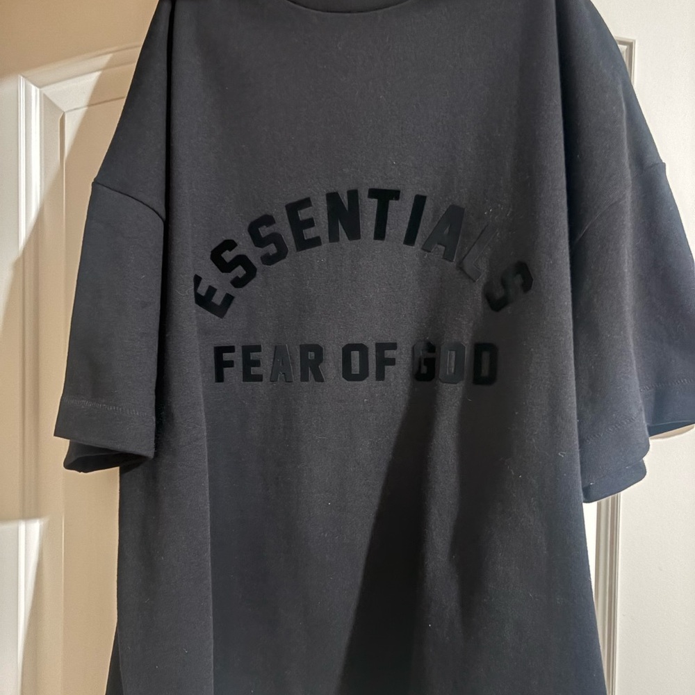 Essentials Black Crewneck Top